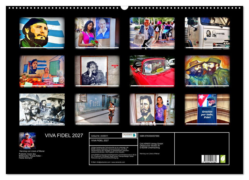 VIVA FIDEL 2027 (CALVENDO Wandkalender 2027)