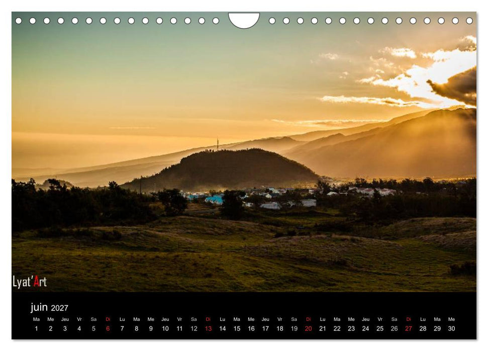 Paysages de La Réunion (CALVENDO Calendrier mensuel 2027)