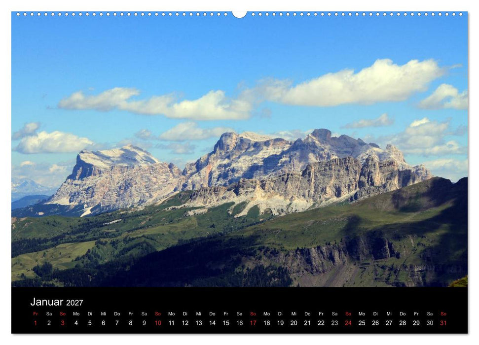 Idyllische Dolomiten (CALVENDO Premium Wandkalender 2027)