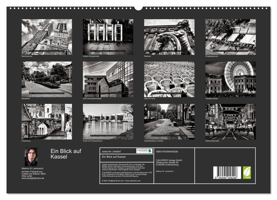 Ein Blick auf Kassel (CALVENDO Premium Wandkalender 2027)