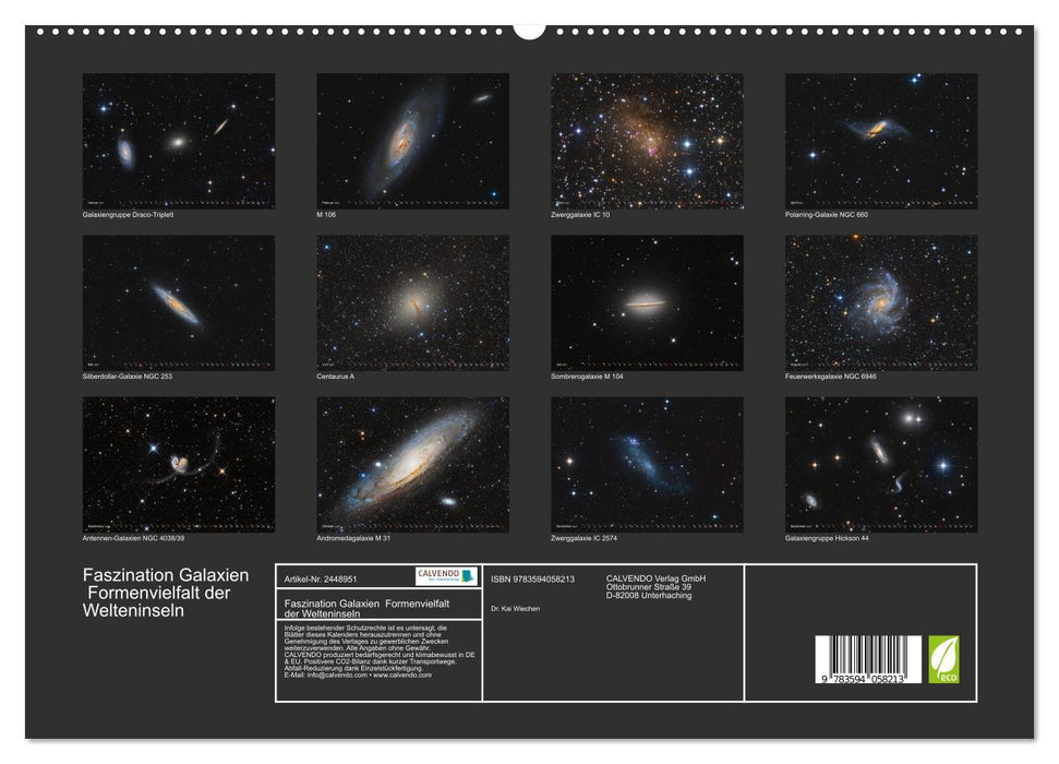 Faszination Galaxien Formenvielfalt der Welteninseln (CALVENDO Premium Wandkalender 2027)