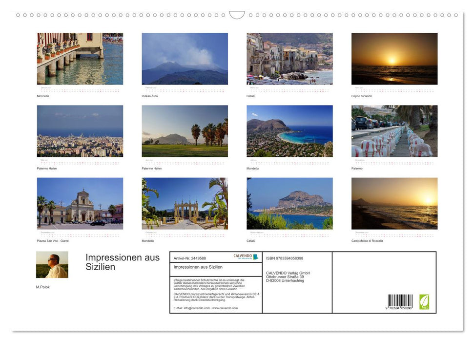 Impressionen aus Sizilien (CALVENDO Wandkalender 2027)