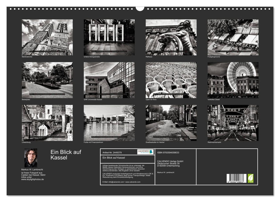 Ein Blick auf Kassel (CALVENDO Wandkalender 2027)