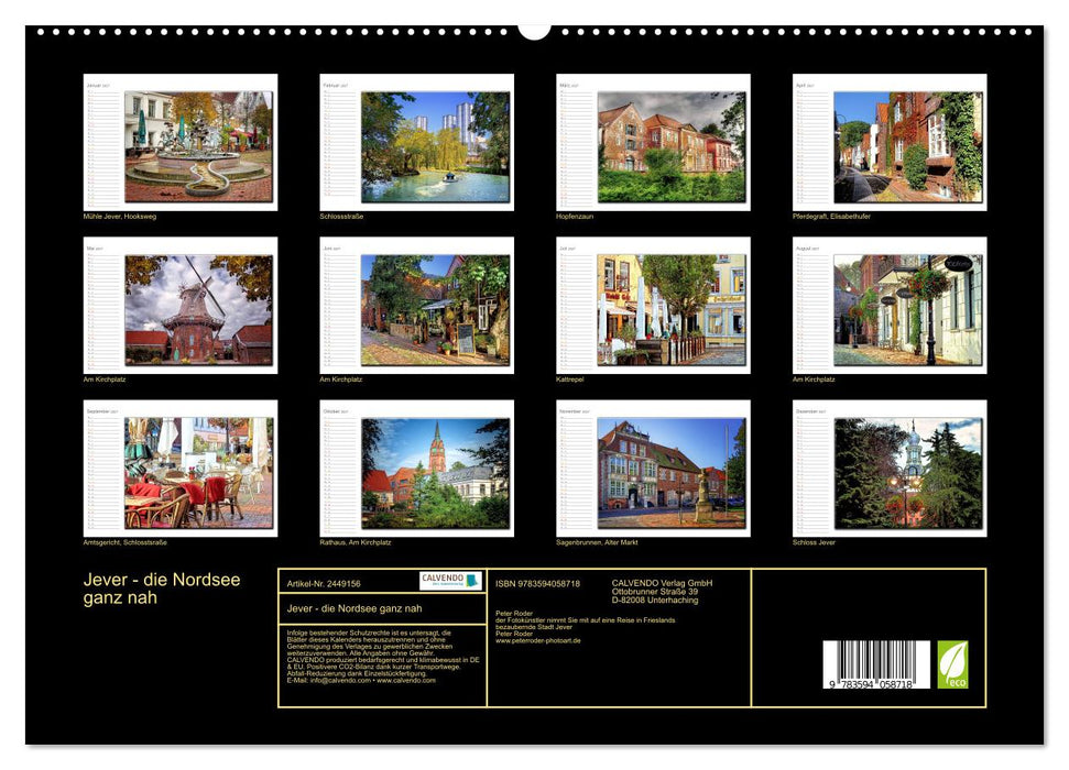 Jever - die Nordsee ganz nah (CALVENDO Premium Wandkalender 2027)