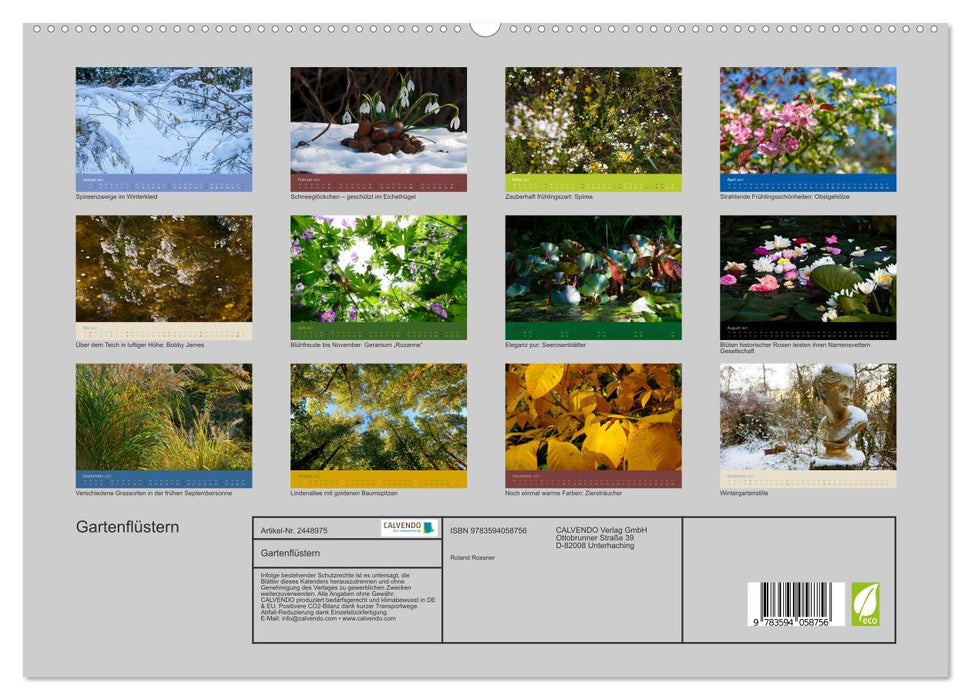 Gartenflüstern (CALVENDO Premium Wandkalender 2027)
