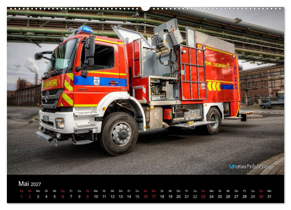 Einsatzfahrzeuge der Feuerwehr (CALVENDO Premium Wandkalender 2027)