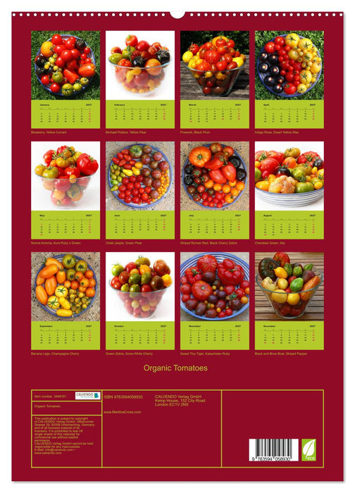 Organic Tomatoes (CALVENDO Premium-Calendar 2027)