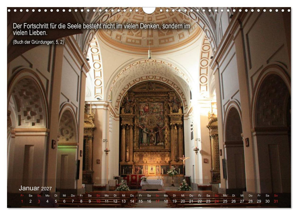 Auf den Spuren der Heilige Teresa von Avila (CALVENDO Wandkalender 2027)
