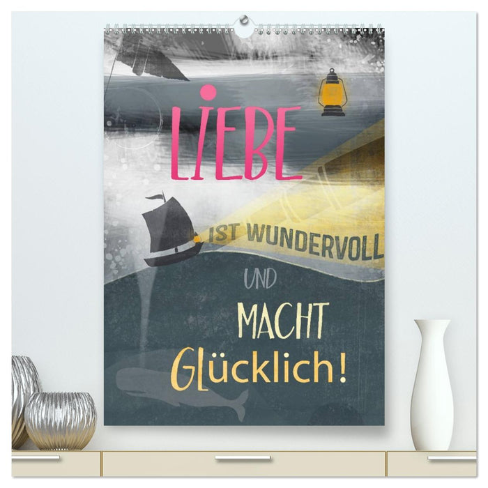 Liebe macht glücklich (CALVENDO Premium Wandkalender 2027)