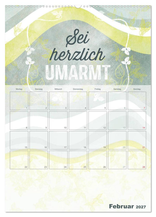 Liebe macht glücklich (CALVENDO Premium Wandkalender 2027)