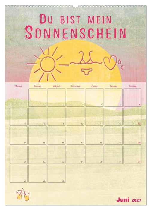 Liebe macht glücklich (CALVENDO Premium Wandkalender 2027)