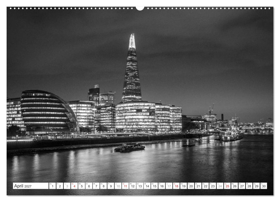 London Stadt an der Themse (CALVENDO Wandkalender 2027)