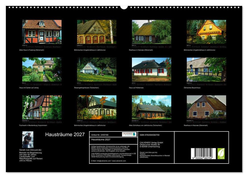 Hausträume 2027 (CALVENDO Premium Wandkalender 2027)