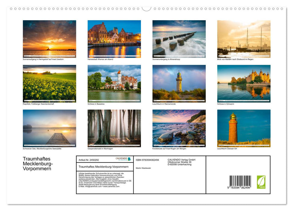 Traumhaftes Mecklenburg-Vorpommern (CALVENDO Premium Wandkalender 2027)