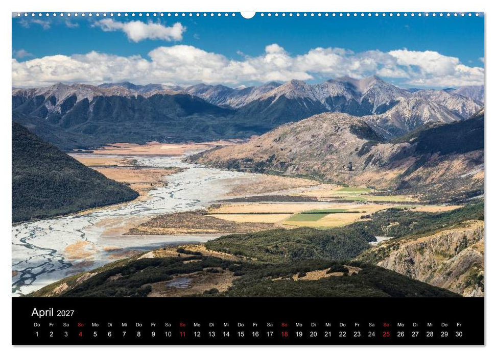 Neuseeland - Paradies am anderen Ende der Welt (CALVENDO Wandkalender 2027)