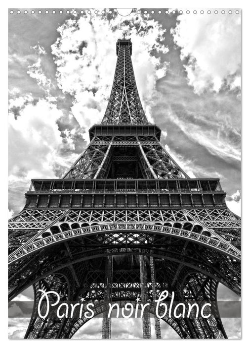 Paris noir blanc (CALVENDO Calendrier mensuel 2027)