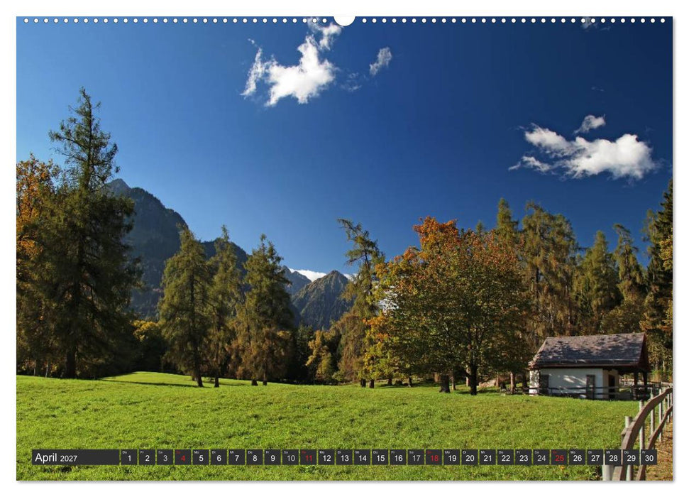 Vorarlberg in Österreich (CALVENDO Wandkalender 2027)