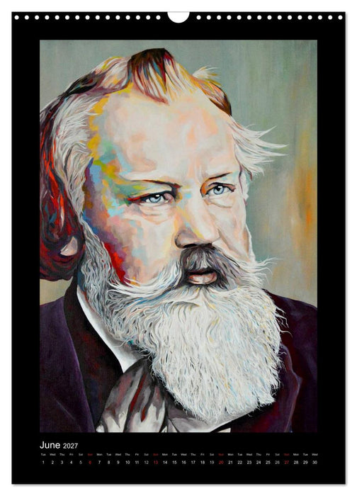 Pop Art Famous composers (CALVENDO Monthly Calendar 2027)