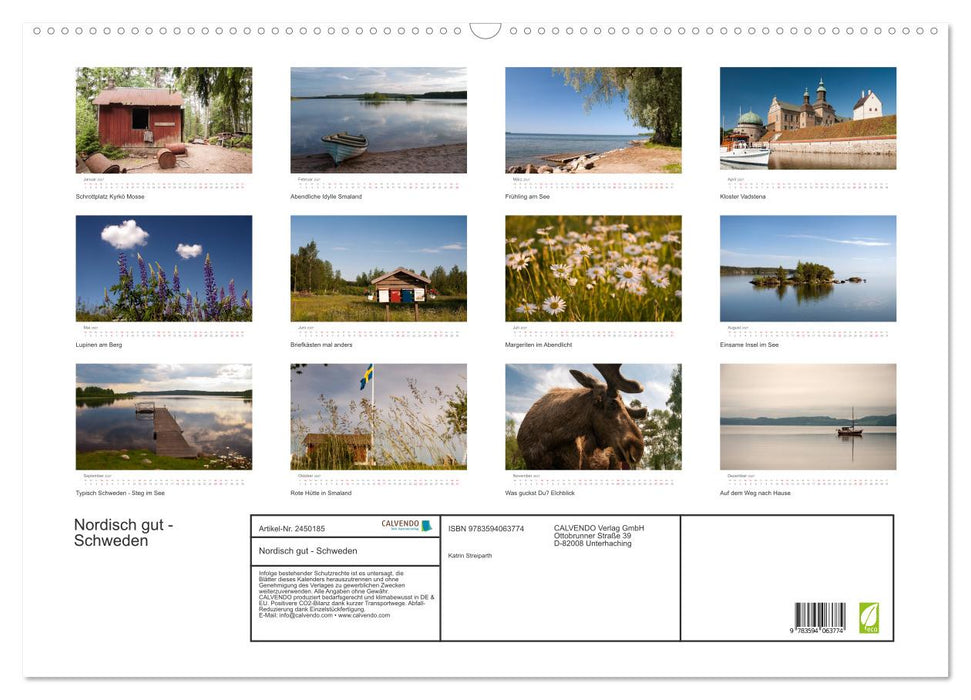 Nordisch gut - Schweden (CALVENDO Wandkalender 2027)