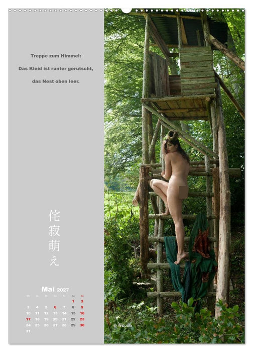 wabi sabi moe — bewundernswert vergänglich erotisch — Akt/Bodypainting (CALVENDO Wandkalender 2027)