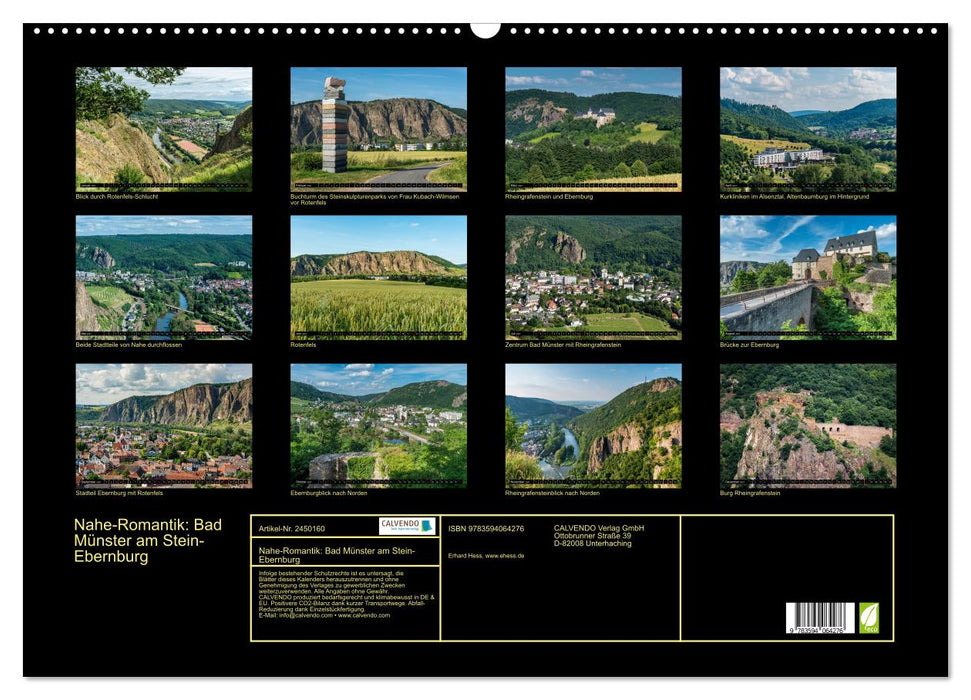 Nahe-Romantik: Bad Münster am Stein-Ebernburg (CALVENDO Wandkalender 2027)