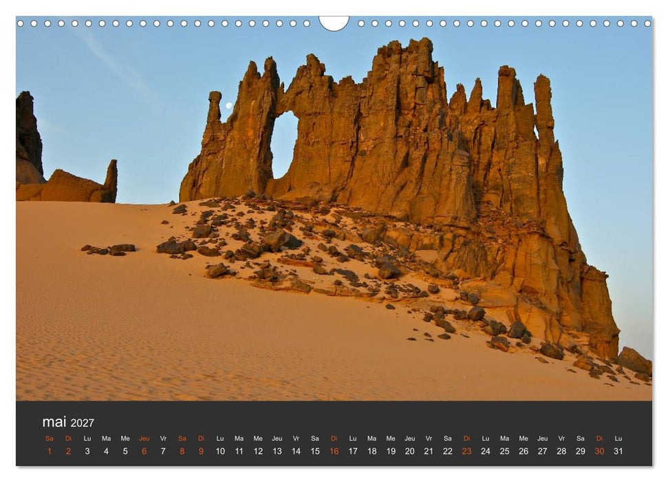 LE SAHARA L'Algérie du Sud (CALVENDO Calendrier mensuel 2027)