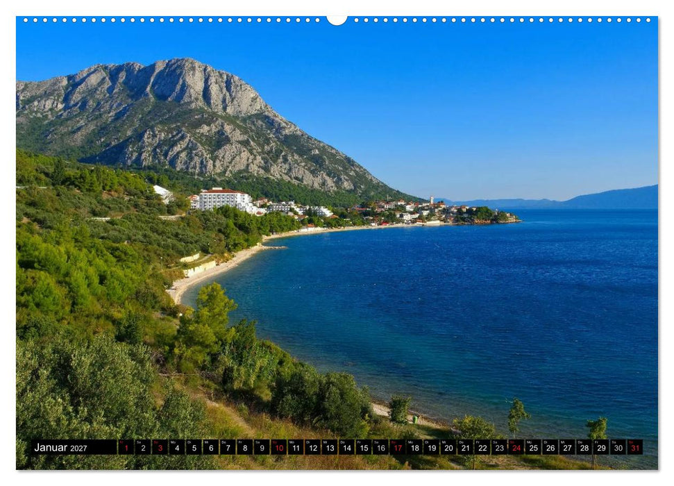 Makarska Riviera - Malerische Urlaubsorte in Dalmatien (CALVENDO Wandkalender 2027)