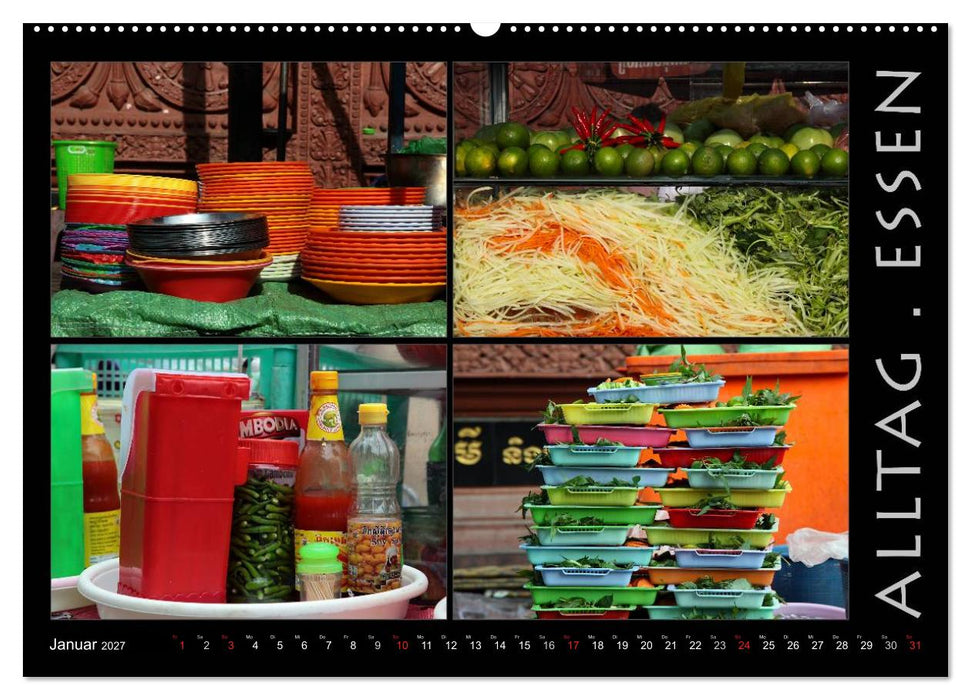 Kambodscha - Highlights aus Asien 2027 (CALVENDO Premium Wandkalender 2027)