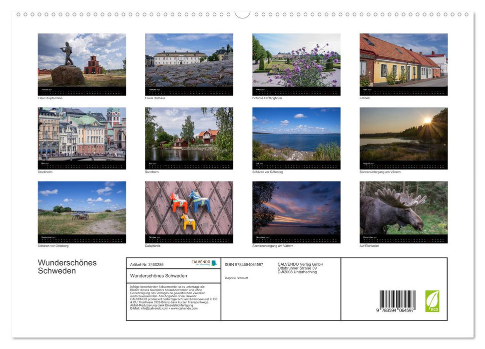 Wunderschönes Schweden (CALVENDO Premium Wandkalender 2027)