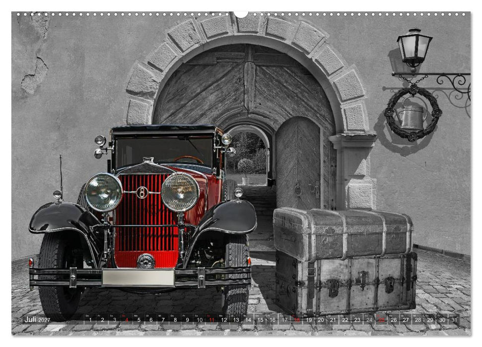 Oldtimer auf Reisen (CALVENDO Premium Wandkalender 2027)