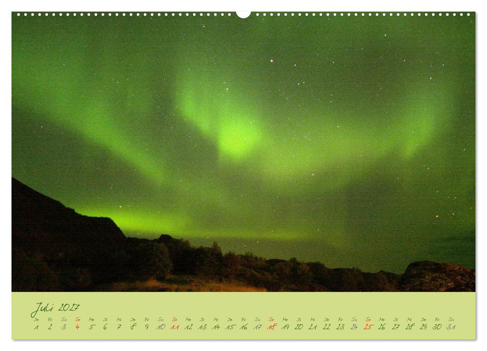 Nordlicht-Zauber auf den Lofoten. Aurora borealis (CALVENDO Premium Wandkalender 2027)