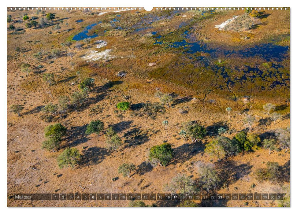 Okavango - Das Delta von oben (CALVENDO Wandkalender 2027)
