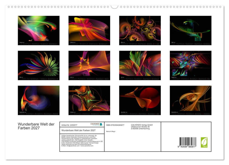 Wunderbare Welt der Farben 2027 (CALVENDO Premium Wandkalender 2027)