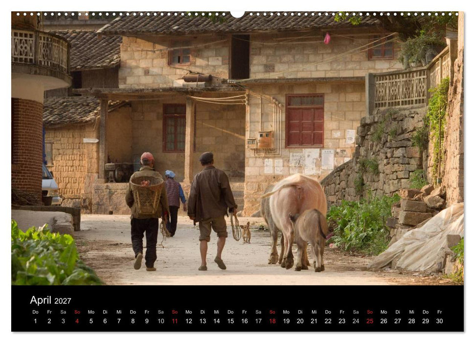 Yunnan - Reiseimpressionen (CALVENDO Wandkalender 2027)