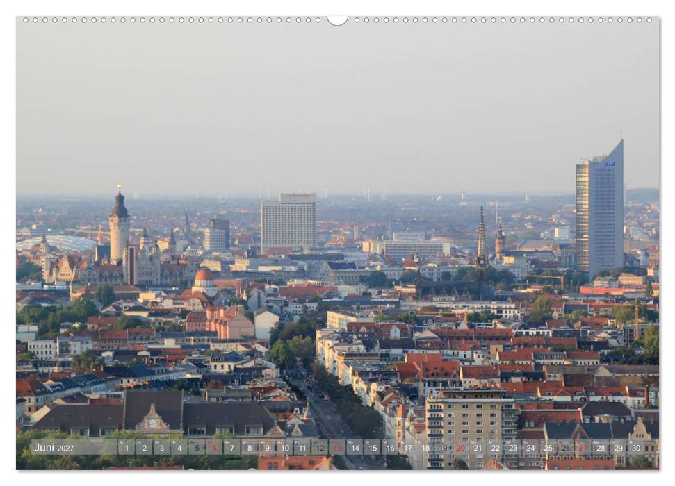 Über den Dächern von Leipzig (CALVENDO Premium Wandkalender 2027)