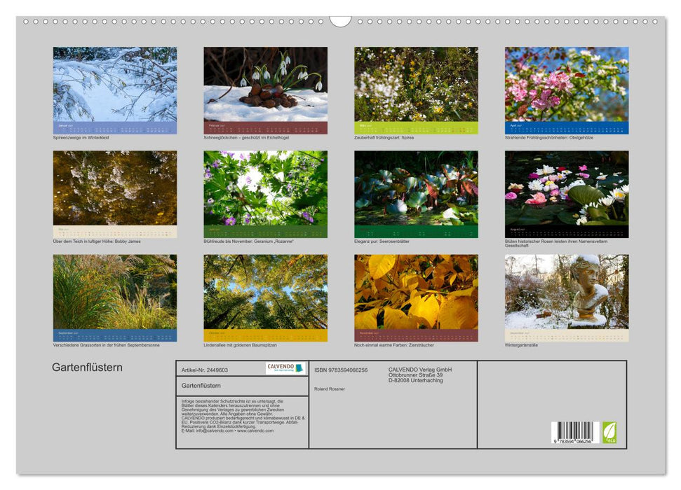 Gartenflüstern (CALVENDO Wandkalender 2027)