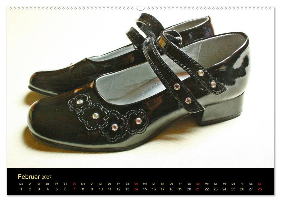 Schuhe - Schritt für Schritt durch das Jahr (CALVENDO Wandkalender 2027)