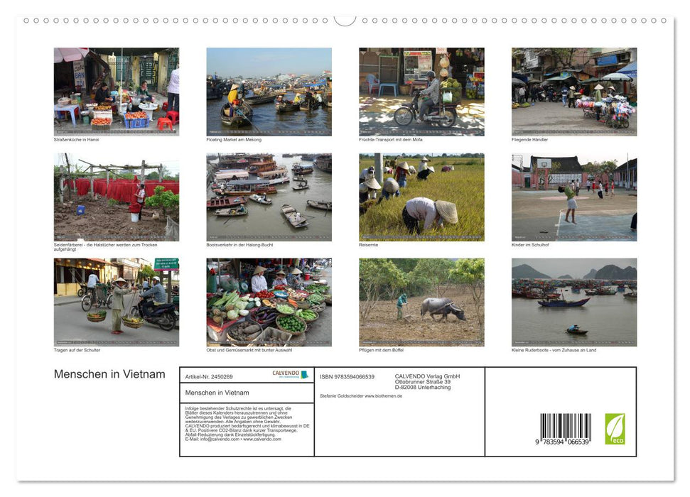 Menschen in Vietnam (CALVENDO Premium Wandkalender 2027)