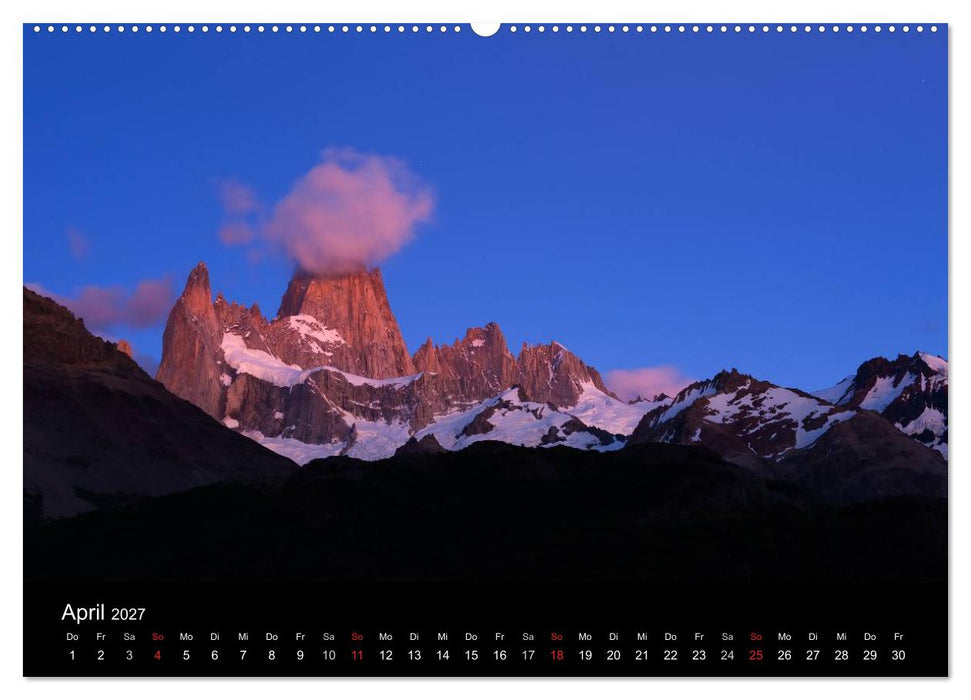 Patagonien 2027 Highlights von Manuela Seiler (CALVENDO Wandkalender 2027)
