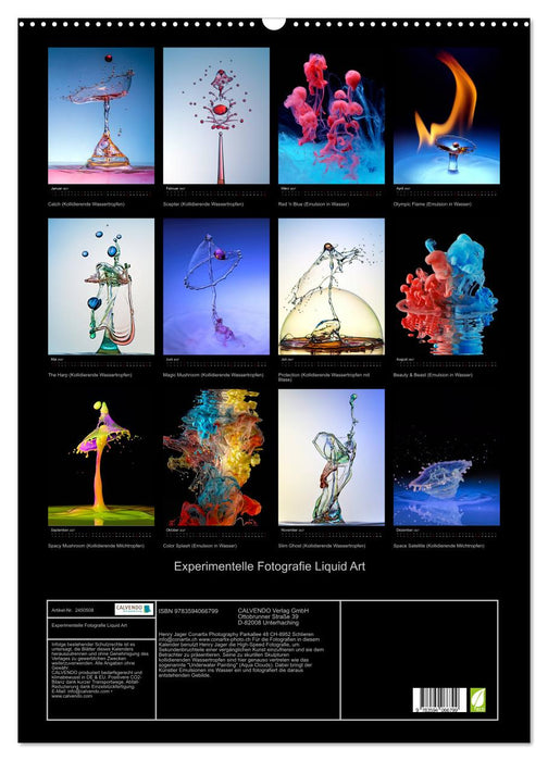 Experimentelle Fotografie Liquid Art (CALVENDO Wandkalender 2027)