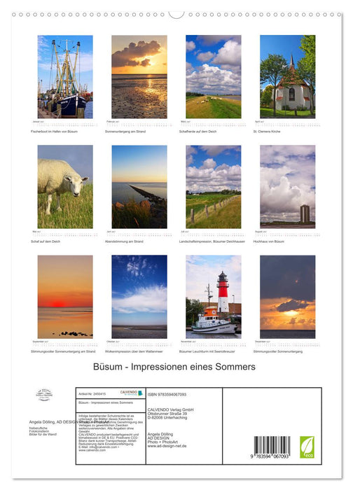 Büsum - Impressionen eines Sommers (CALVENDO Premium Wandkalender 2027)