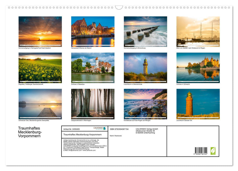 Traumhaftes Mecklenburg-Vorpommern (CALVENDO Wandkalender 2027)
