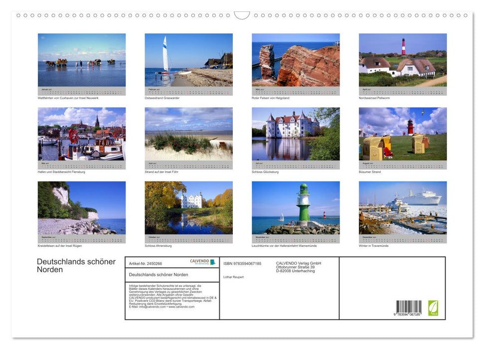 Deutschlands schöner Norden (CALVENDO Wandkalender 2027)