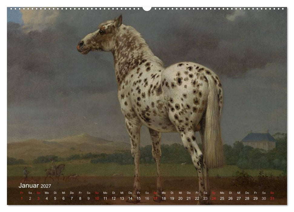Pferde-Ölgemälde - Die Kunst der alten Meister (CALVENDO Premium Wandkalender 2027)
