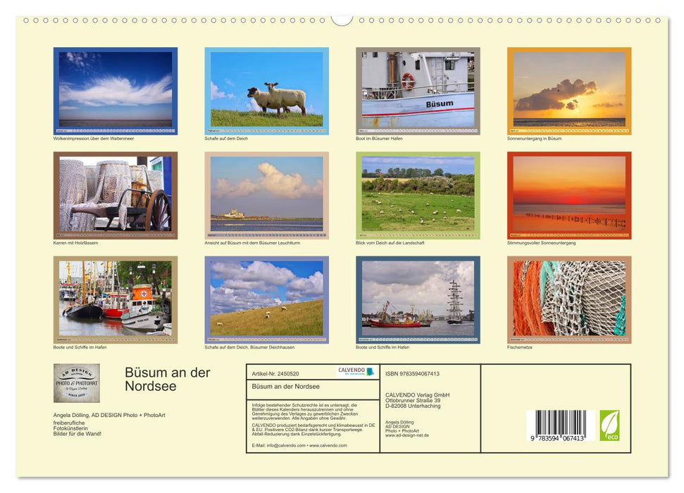 Büsum an der Nordsee (CALVENDO Premium Wandkalender 2027)