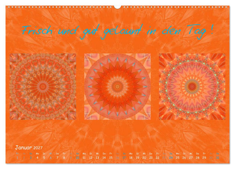 Mandala Trilogien (CALVENDO Premium Wandkalender 2027)