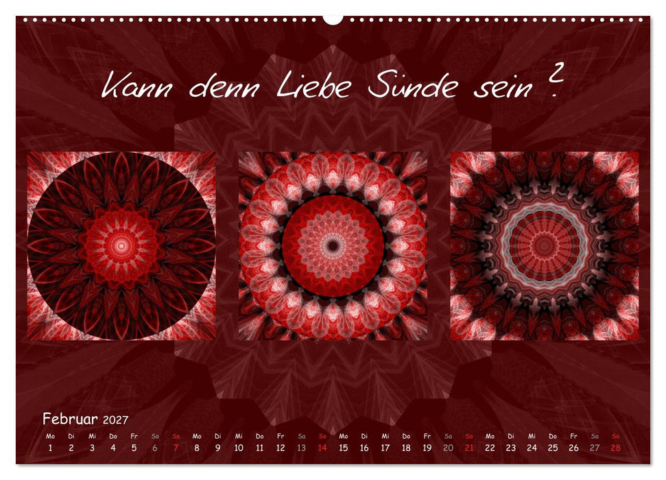 Mandala Trilogien (CALVENDO Premium Wandkalender 2027)