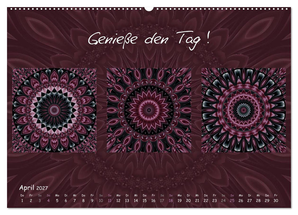 Mandala Trilogien (CALVENDO Premium Wandkalender 2027)