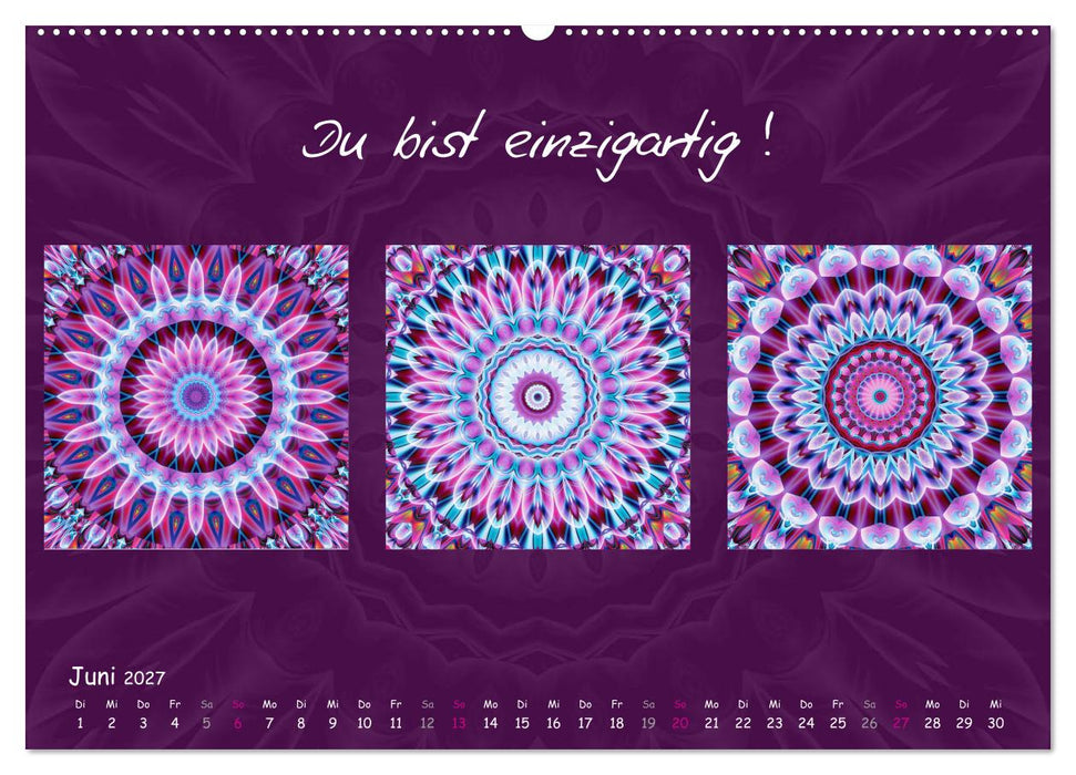 Mandala Trilogien (CALVENDO Premium Wandkalender 2027)