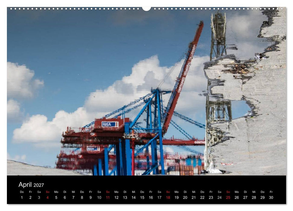 Der Hafen Hamburg bei Tag und Nacht (CALVENDO Wandkalender 2027)